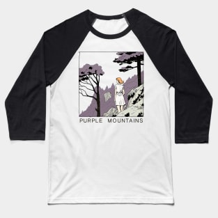 Purple Mountains  -- Original Fan Artwork Design Baseball T-Shirt